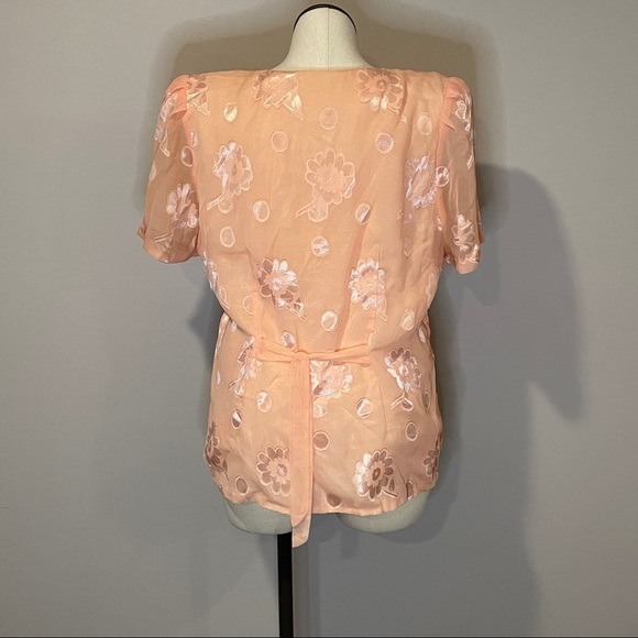 SALE: Vintage May Queen 3X Jacket-Top Peach Pink - Picture 5 of 5